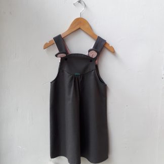 muizenjurkje donkergrijs canvas maat 98